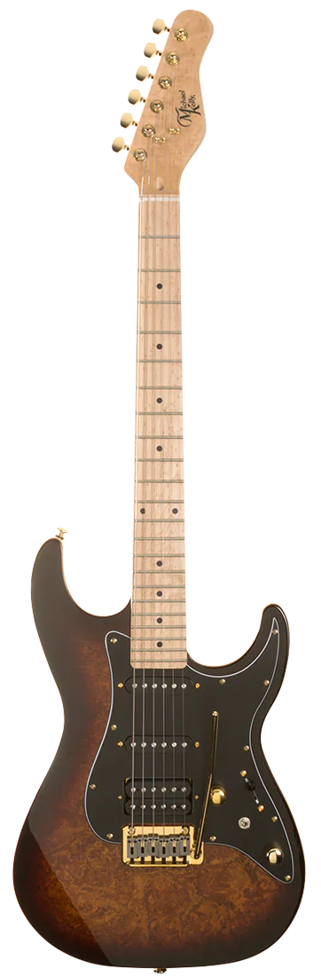 גיטרה חשמלית MICHAEL KELLY CUSTOM COLLECTION 60 HSS BURL BURST 1 גיטרה חשמלית MICHAEL KELLY CUSTOM COLLECTION 60 HSS BURL BURST