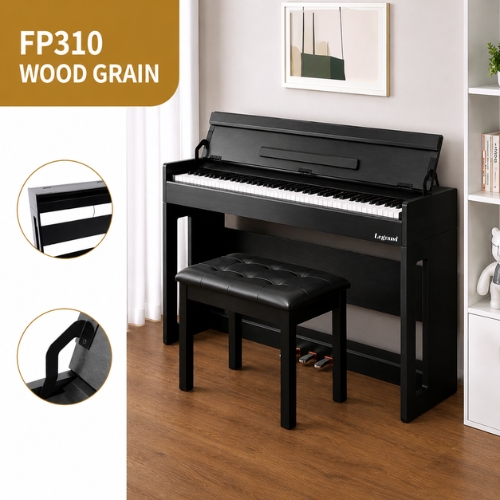 פסנתר חשמלי נייח LEGRAND FP310 שחור – 88 קלידים בגודל מלא ו-3 פדלים 1 פסנתר חשמלי נייח LEGRAND FP310 שחור – 88 קלידים בגודל מלא ו-3 פדלים — תמונת מוצר