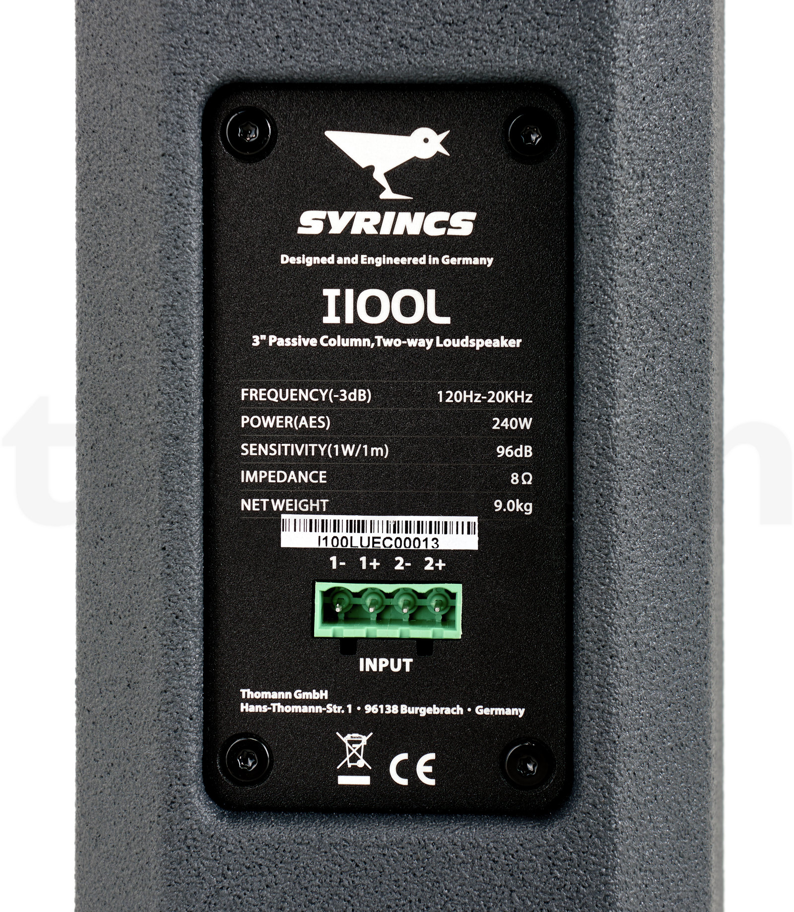 רמקול פסיבי Syrincs I100L 6 רמקול פסיבי Syrincs I100L — תמונה 6