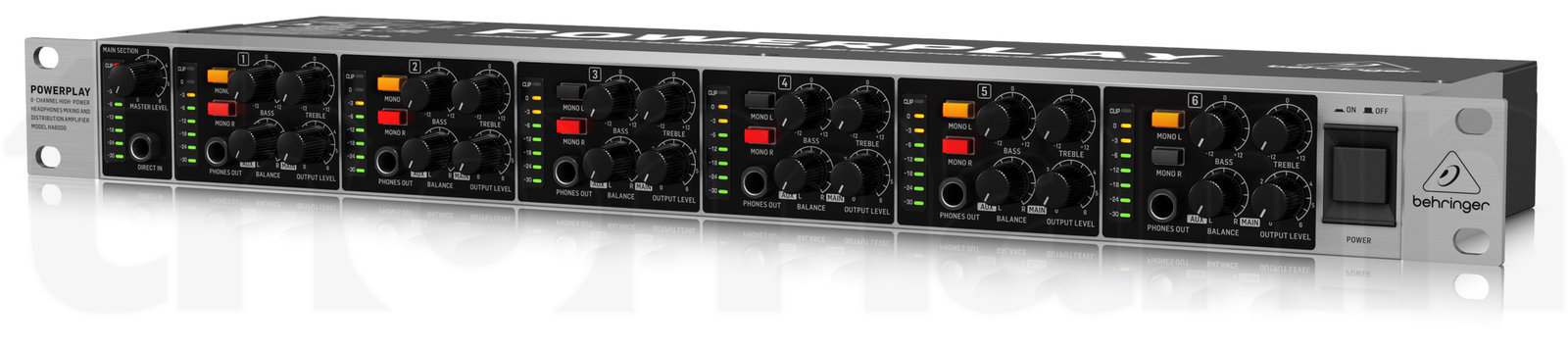 מגבר אוזניות Behringer HA6000 2 מגבר אוזניות Behringer HA6000 — תמונה 2