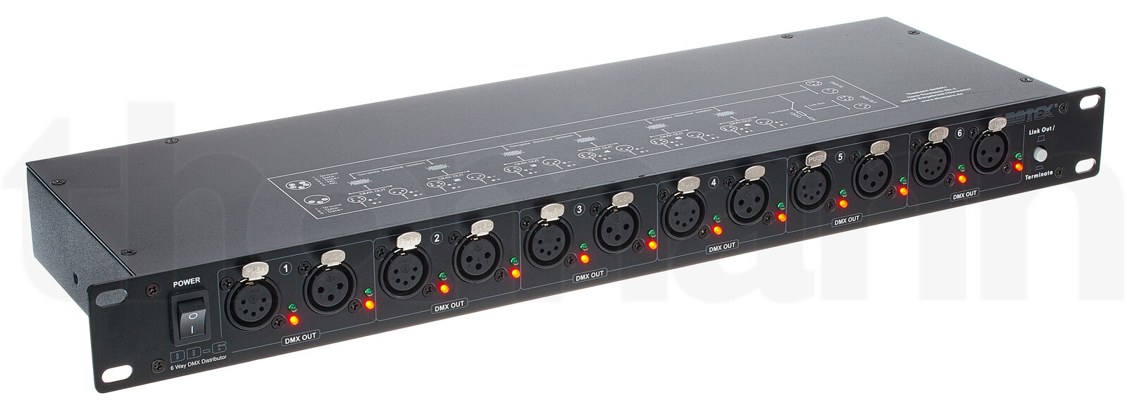 בקר תאורה Botex DMX Splitter DD-6 4 בקר תאורה Botex DMX Splitter DD-6 — תמונה 4