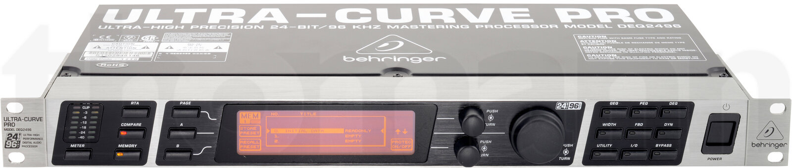 אקוולייזר Behringer DEQ2496 Ultra-Curve Bundle 3 אקוולייזר Behringer DEQ2496 Ultra-Curve Bundle — תמונה 3