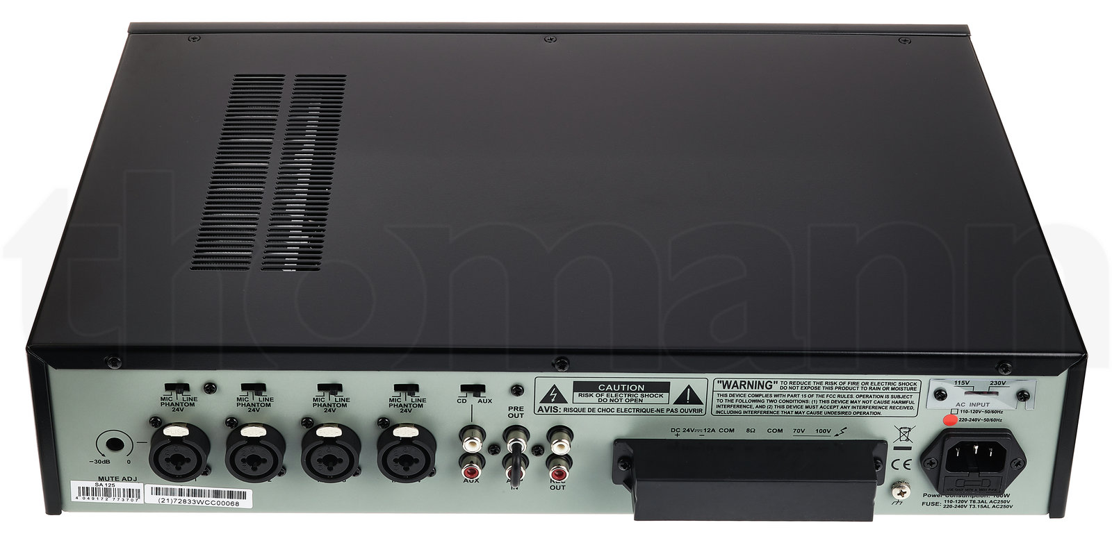 מגבר הספק Swissonic SA 125 5 מגבר הספק Swissonic SA 125 — תמונה 5