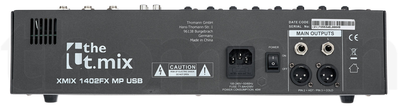 מיקסר the t.mix xmix 1402 FXMP USB 6 מיקסר the t.mix xmix 1402 FXMP USB — תמונה 6