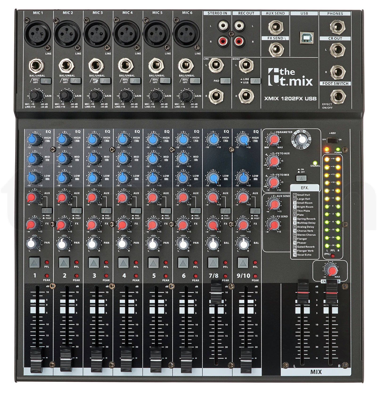 מיקסר the t.mix xmix 1202 FX USB 6 מיקסר the t.mix xmix 1202 FX USB — תמונה 6