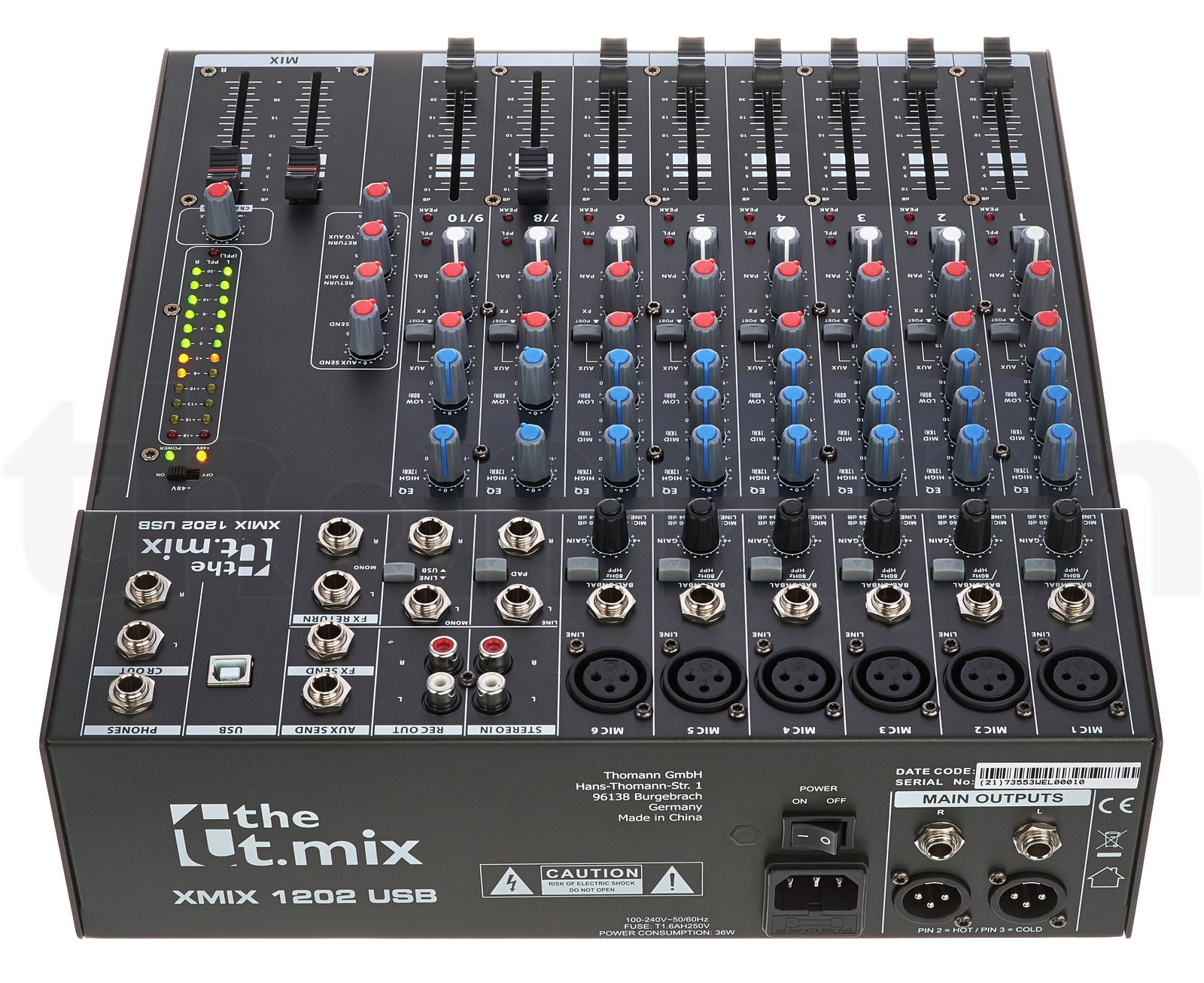 מיקסר the t.mix xmix 1202 USB 5 מיקסר the t.mix xmix 1202 USB — תמונה 5
