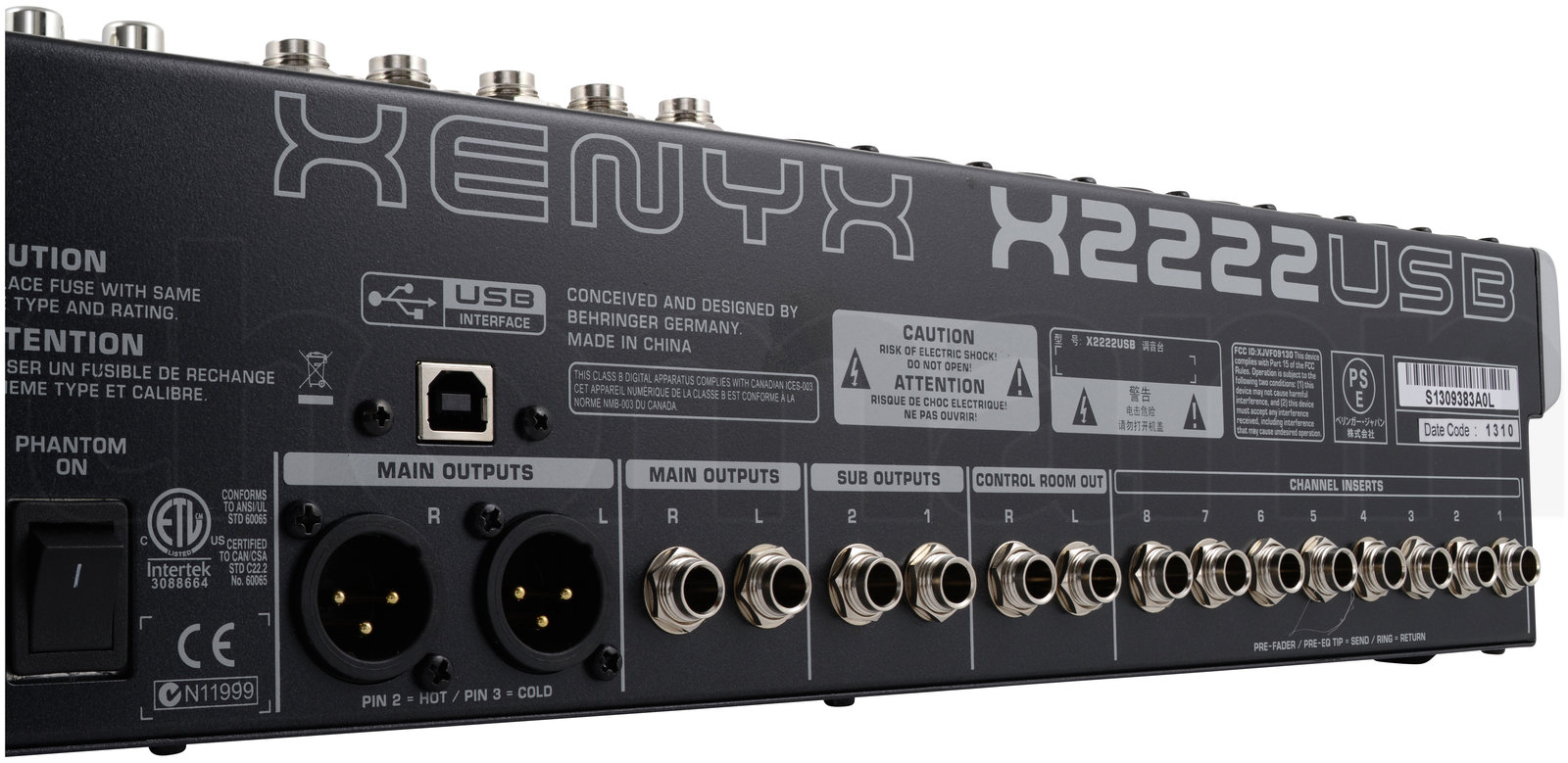 מיקסר Behringer Xenyx X2222 USB Bundle 5 מיקסר Behringer Xenyx X2222 USB Bundle — תמונה 5