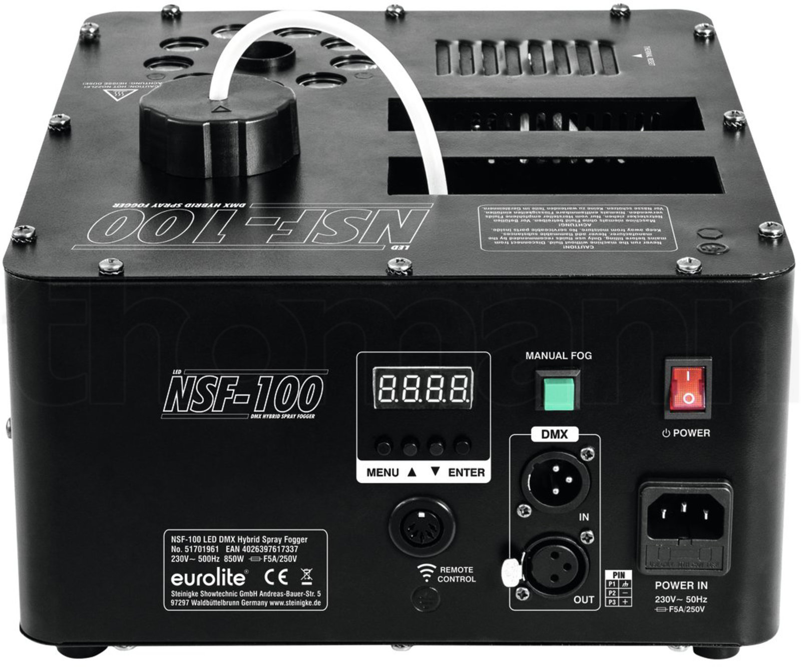 אפקט תאורה Eurolite NSF-100 Hybrid Spray Fogger 4 אפקט תאורה Eurolite NSF-100 Hybrid Spray Fogger — תמונה 4