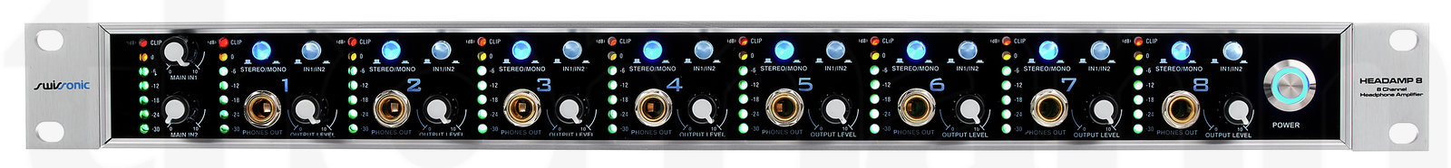 מגבר אוזניות Swissonic Headamp 8 6 מגבר אוזניות Swissonic Headamp 8 — תמונה 6