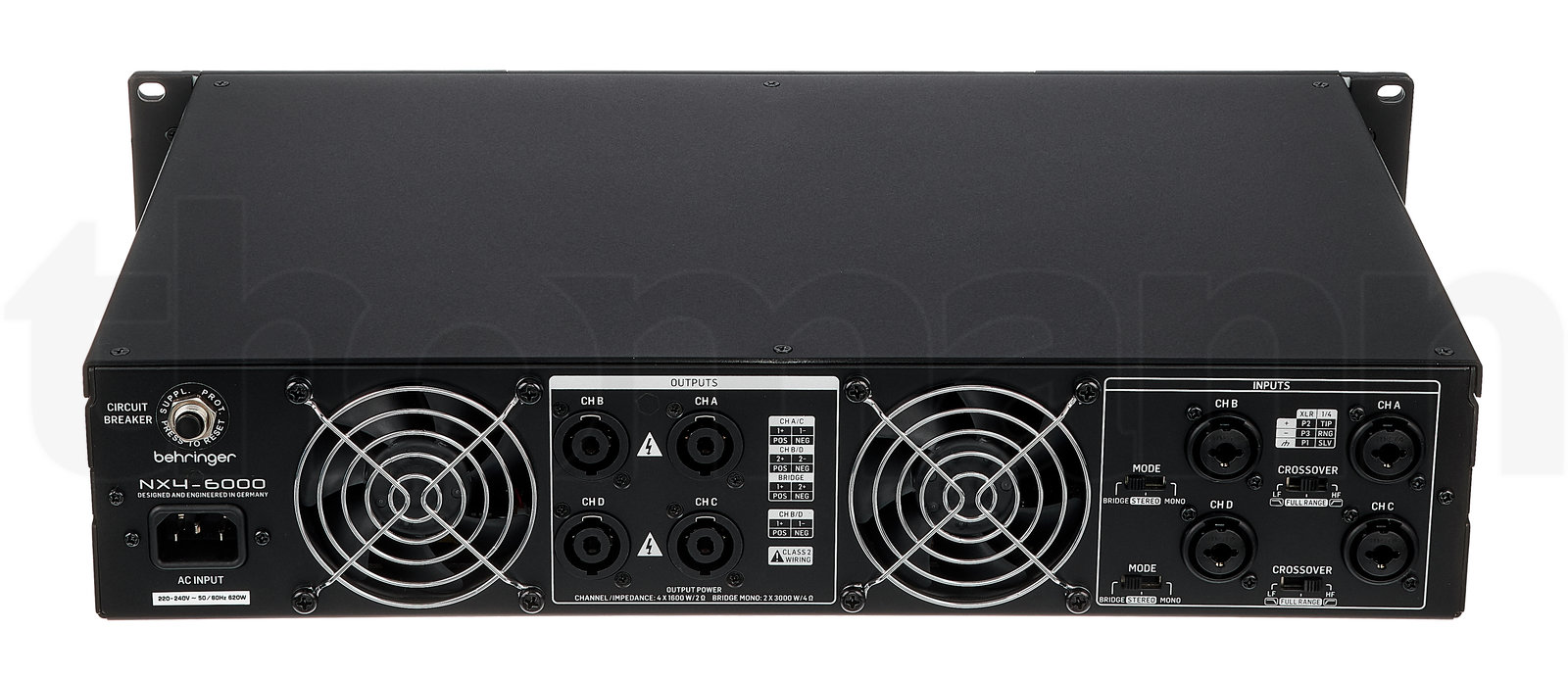 מגבר הספק Behringer NX4-6000 5 מגבר הספק Behringer NX4-6000 — תמונה 5