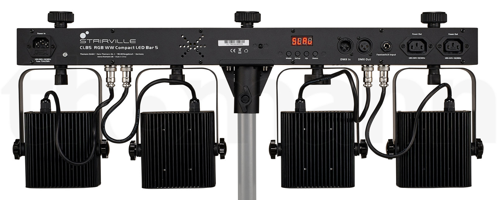 פנס PAR LED Stairville CLB5 RGB WW Compact LED Bar 5 5 פנס PAR LED Stairville CLB5 RGB WW Compact LED Bar 5 — תמונה 5