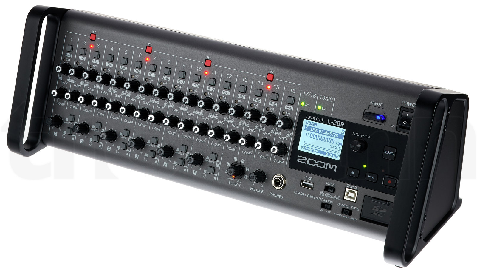 Mehrspur Kompaktstudios Zoom LiveTrak L-20R 2 Mehrspur Kompaktstudios Zoom LiveTrak L-20R — תמונה 2