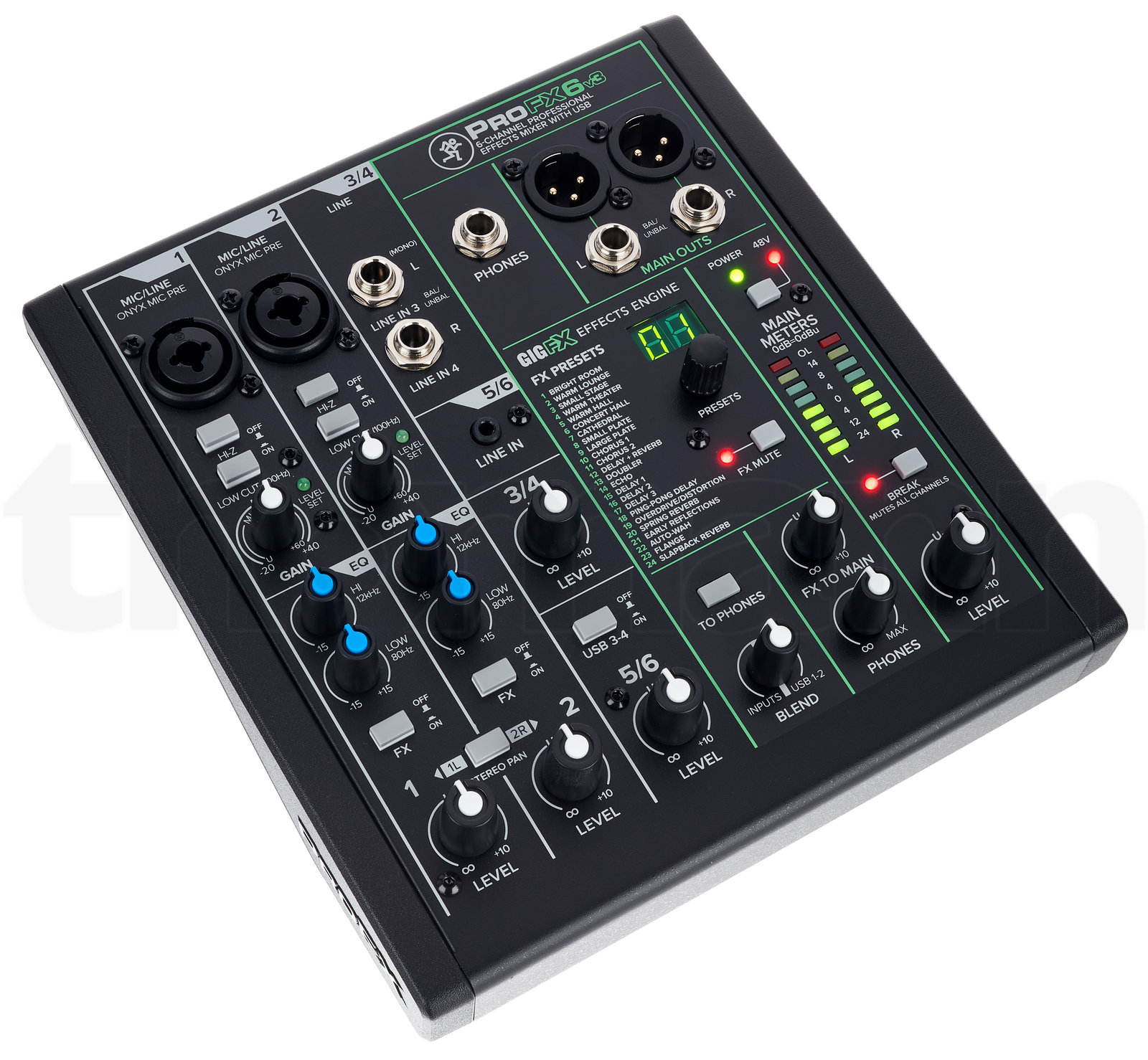 מיקסר Mackie ProFX6v3 4 מיקסר Mackie ProFX6v3 — תמונה 4