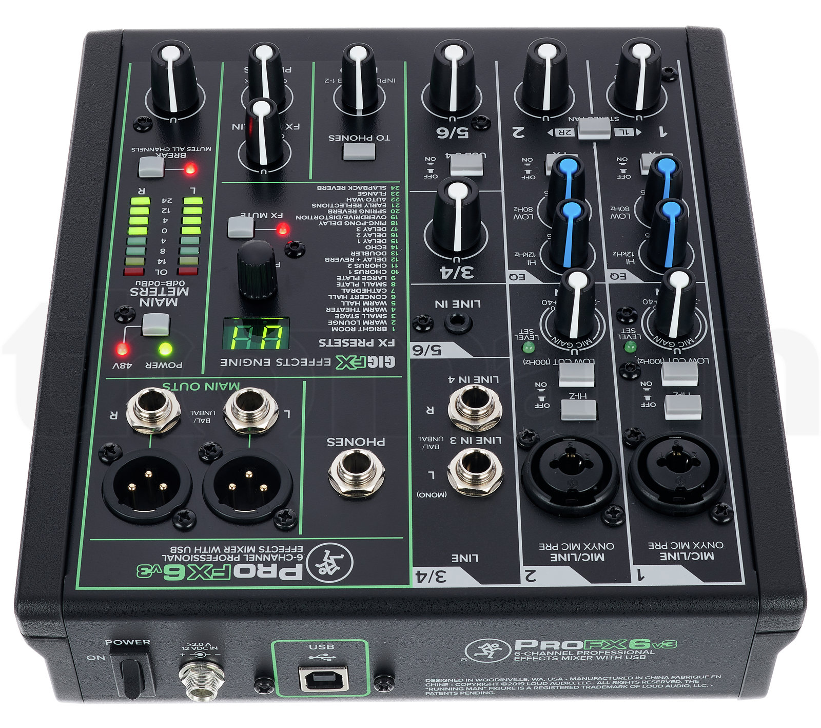 מיקסר Mackie ProFX6v3 5 מיקסר Mackie ProFX6v3 — תמונה 5