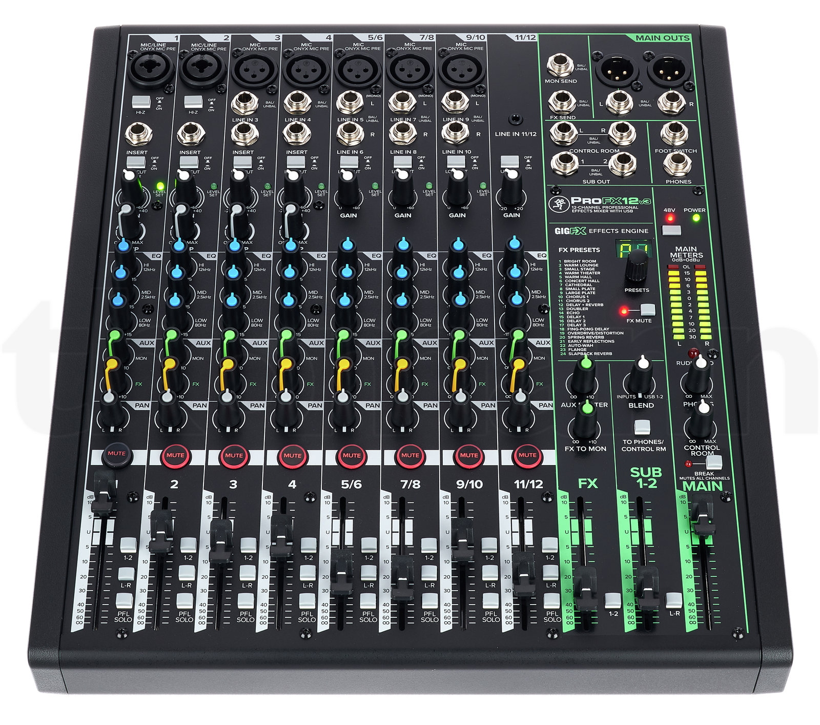 מיקסר Mackie ProFX12v3 3 מיקסר Mackie ProFX12v3 — תמונה 3