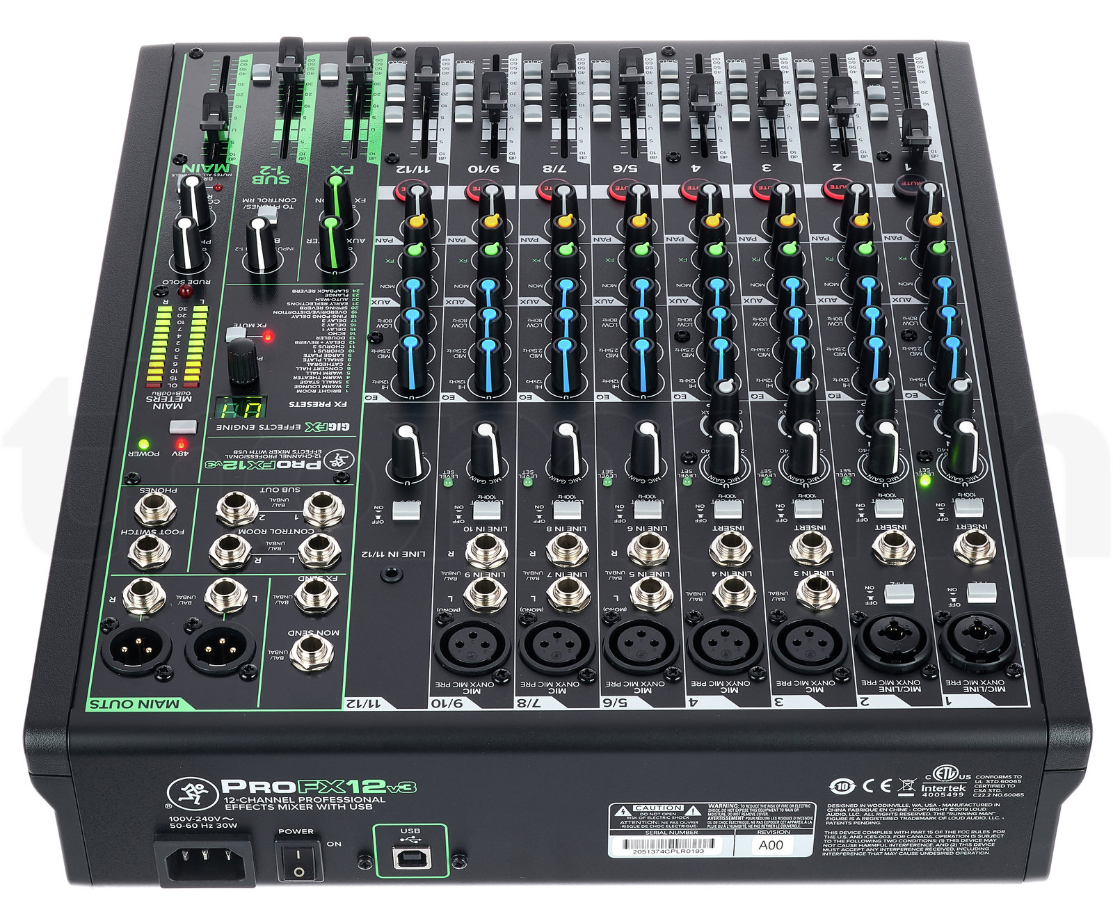 מיקסר Mackie ProFX12v3 5 מיקסר Mackie ProFX12v3 — תמונה 5