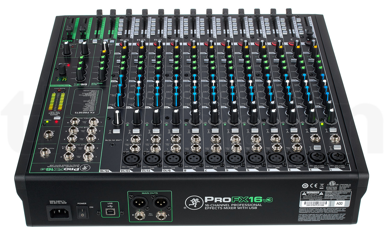 מיקסר Mackie ProFX16v3 5 מיקסר Mackie ProFX16v3 — תמונה 5