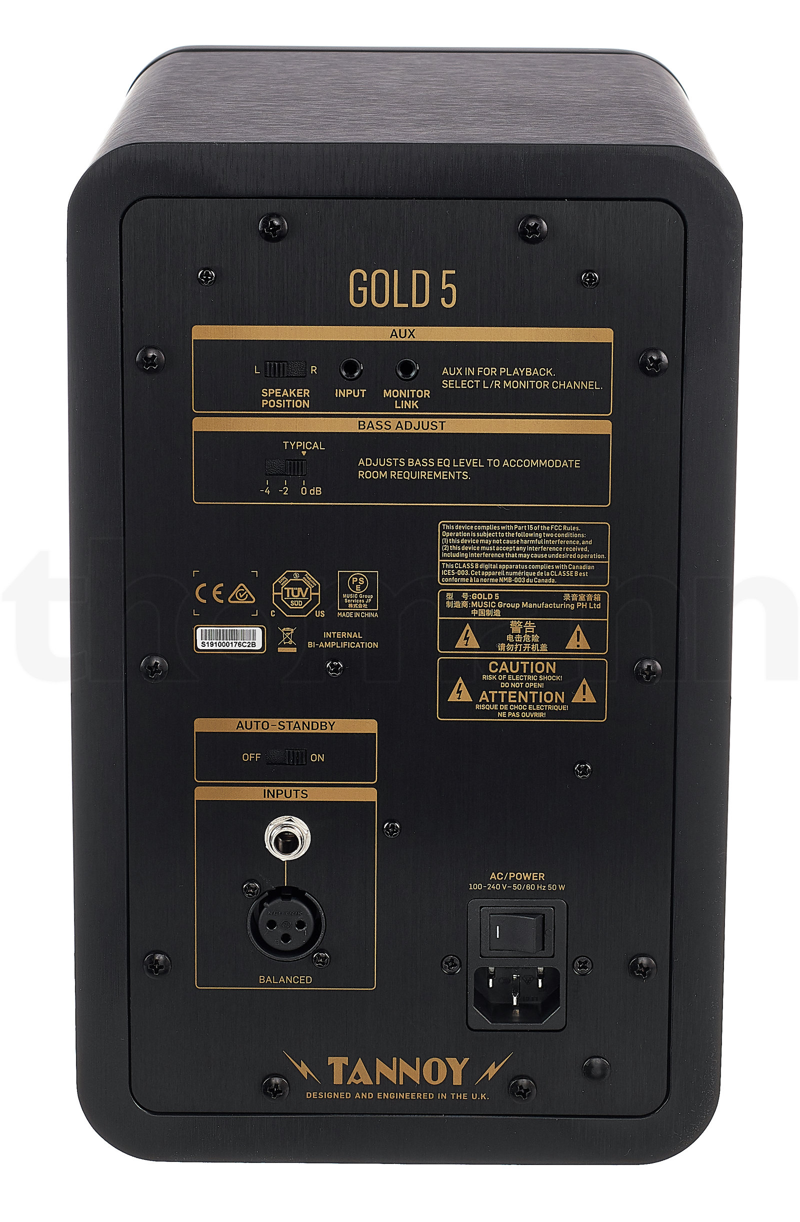 מוניטור אולפן Tannoy Gold 5 5 מוניטור אולפן Tannoy Gold 5 — תמונה 5