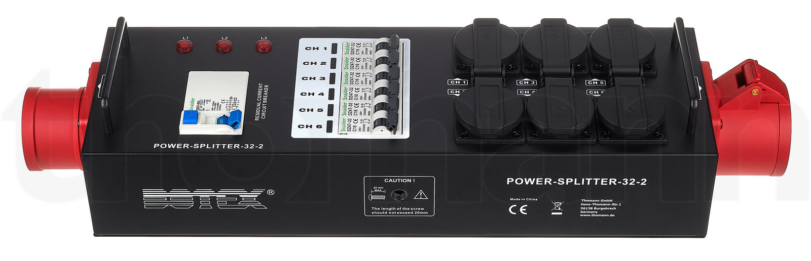 מפצל ומחלק זרם CEE Botex Power Splitter 32-2 3 מפצל ומחלק זרם CEE Botex Power Splitter 32-2 — תמונה 3