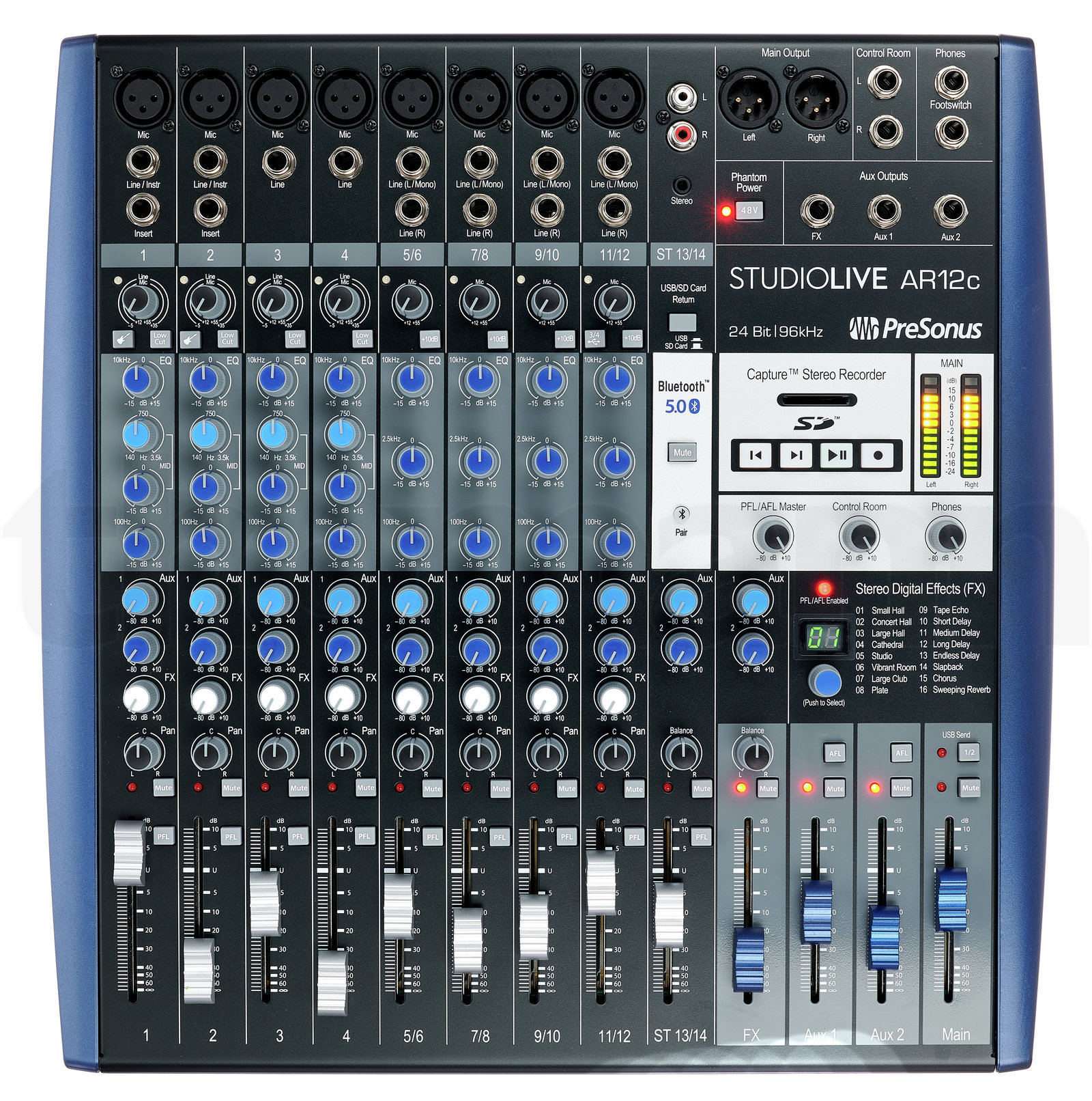 מיקסר Presonus StudioLive AR12c 6 מיקסר Presonus StudioLive AR12c — תמונה 6