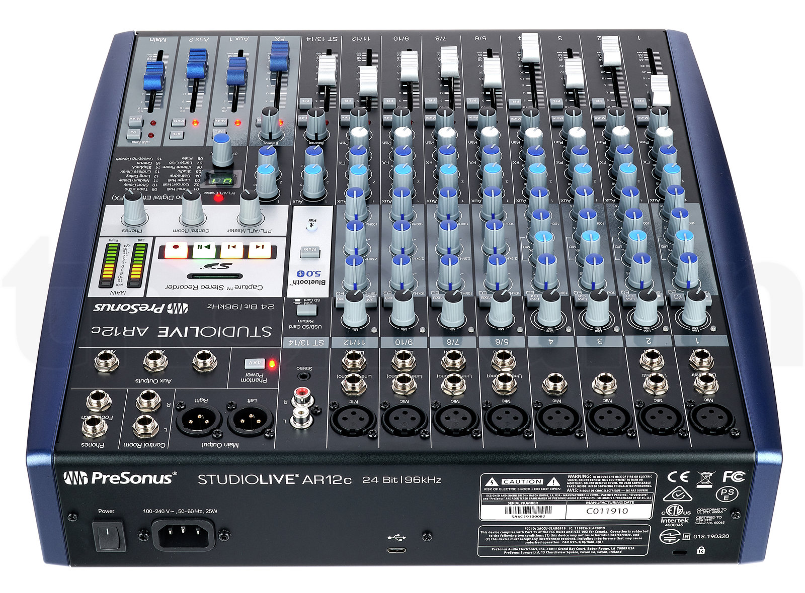 מיקסר Presonus StudioLive AR12c 5 מיקסר Presonus StudioLive AR12c — תמונה 5