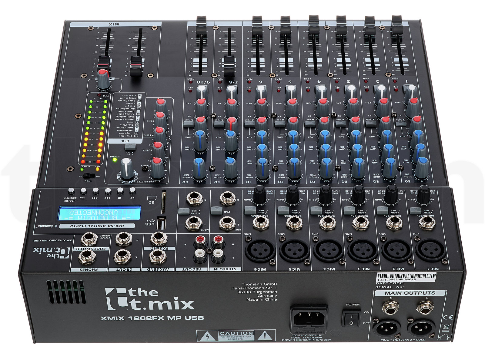 מיקסר the t.mix xmix 1202 FXMP USB 5 מיקסר the t.mix xmix 1202 FXMP USB — תמונה 5