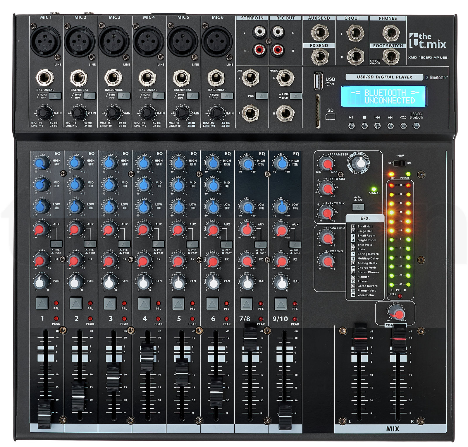 מיקסר the t.mix xmix 1202 FXMP USB 6 מיקסר the t.mix xmix 1202 FXMP USB — תמונה 6