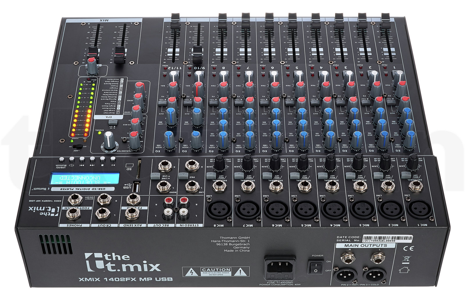 מיקסר the t.mix xmix 1402 FXMP USB 5 מיקסר the t.mix xmix 1402 FXMP USB — תמונה 5