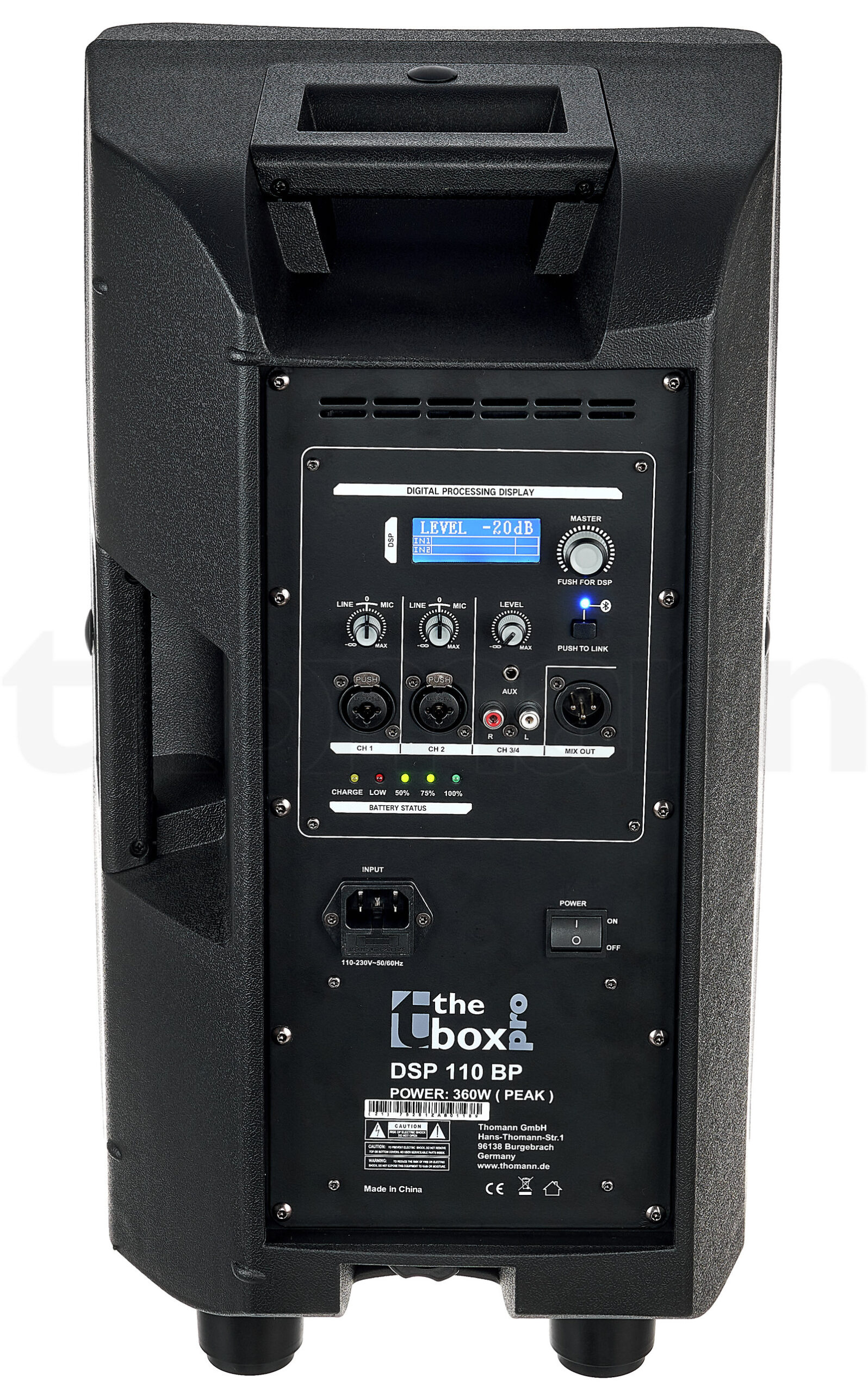 Akkubetriebene Lautsprecher the box pro DSP 110 BP 5 Akkubetriebene Lautsprecher the box pro DSP 110 BP — תמונה 5