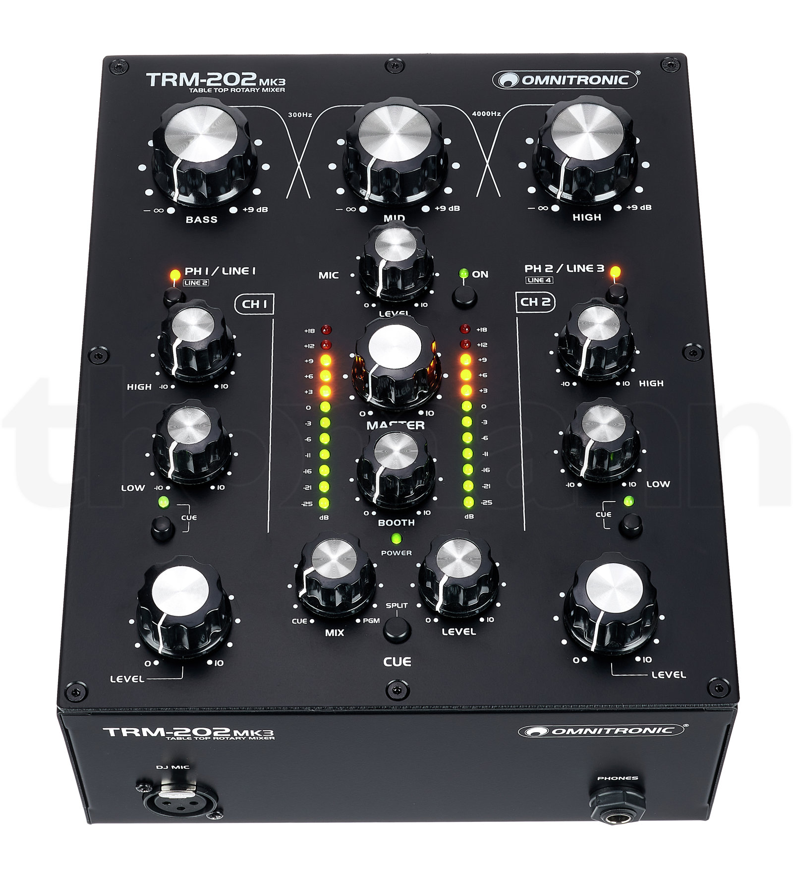 מיקסר DJ Omnitronic TRM-202 MK3 3 מיקסר DJ Omnitronic TRM-202 MK3 — תמונה 3