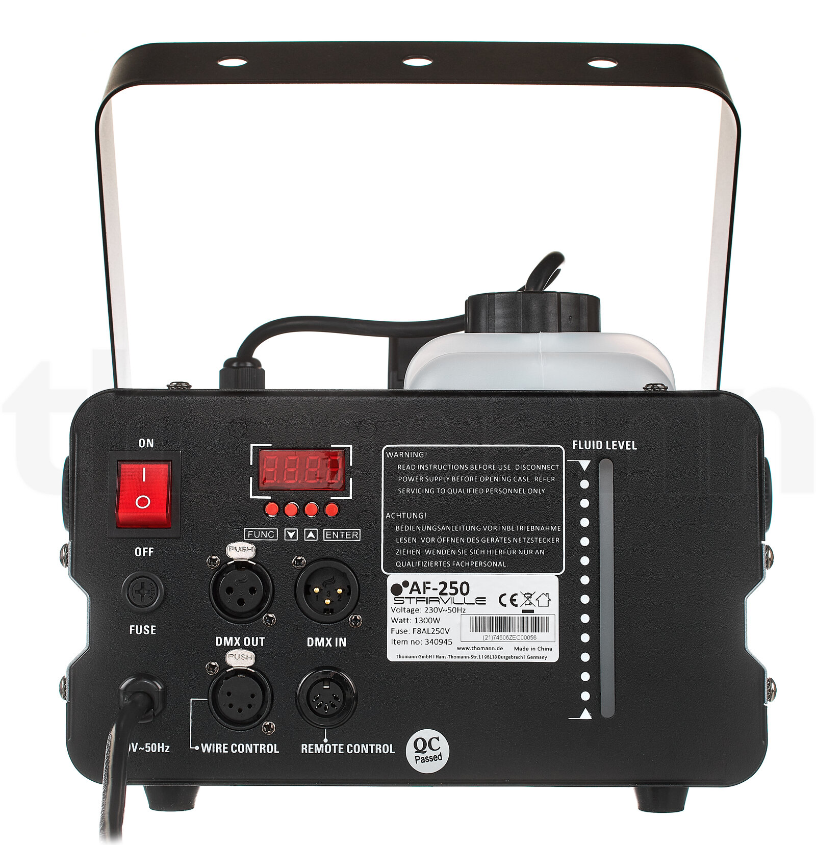 אפקט תאורה Stairville AF-250 Fog Machine 1300 Bundle 4 אפקט תאורה Stairville AF-250 Fog Machine 1300 Bundle — תמונה 4