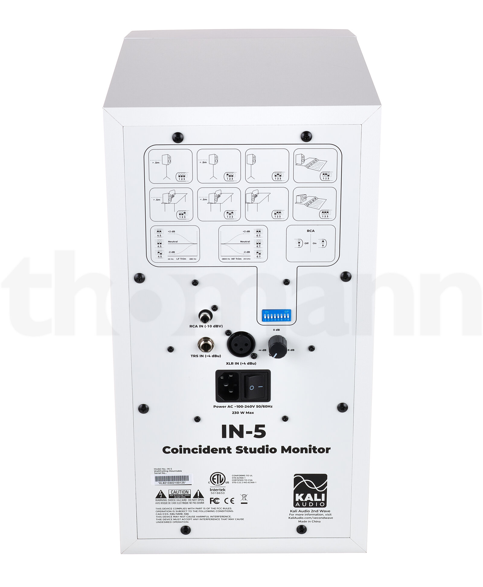 מוניטור אולפן Kali Audio IN-5 White 5 מוניטור אולפן Kali Audio IN-5 White — תמונה 5