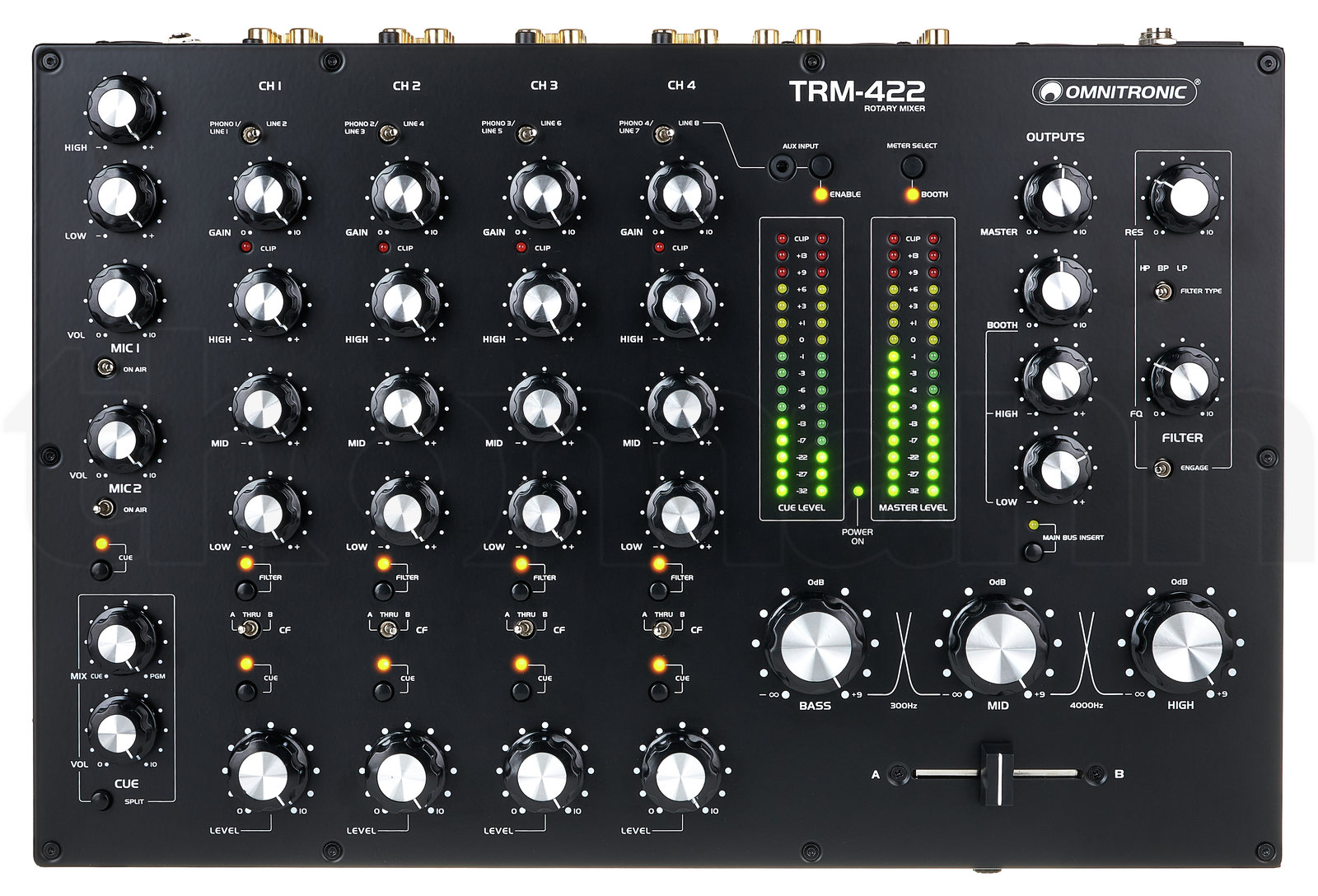 מיקסר DJ Omnitronic TRM-422 6 מיקסר DJ Omnitronic TRM-422 — תמונה 6