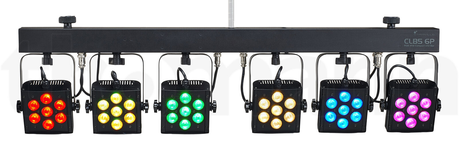 פנס PAR LED Stairville CLB5 6P RGB WW Compact Bundle 3 פנס PAR LED Stairville CLB5 6P RGB WW Compact Bundle — תמונה 3