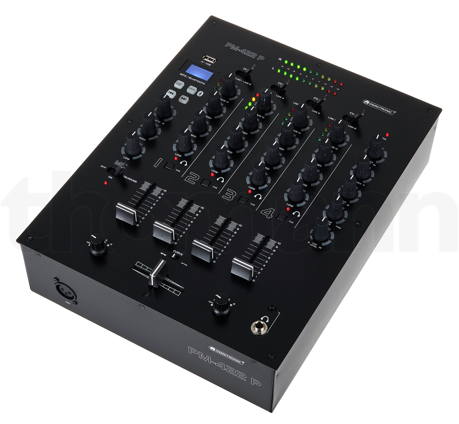 מיקסר DJ Omnitronic PM-422P 2 מיקסר DJ Omnitronic PM-422P — תמונה 2