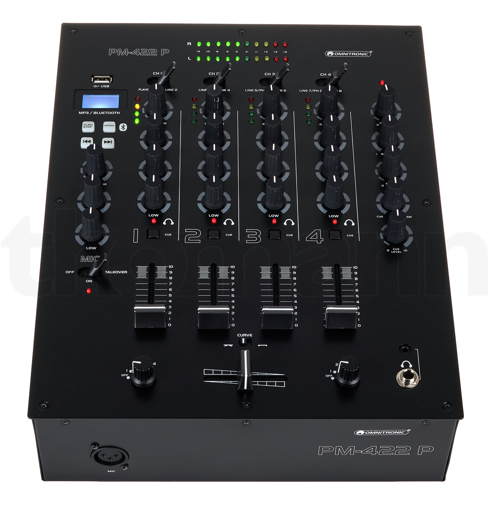 מיקסר DJ Omnitronic PM-422P 3 מיקסר DJ Omnitronic PM-422P — תמונה 3