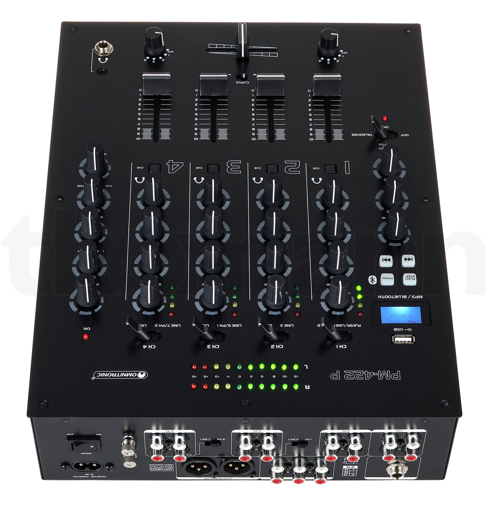 מיקסר DJ Omnitronic PM-422P 5 מיקסר DJ Omnitronic PM-422P — תמונה 5