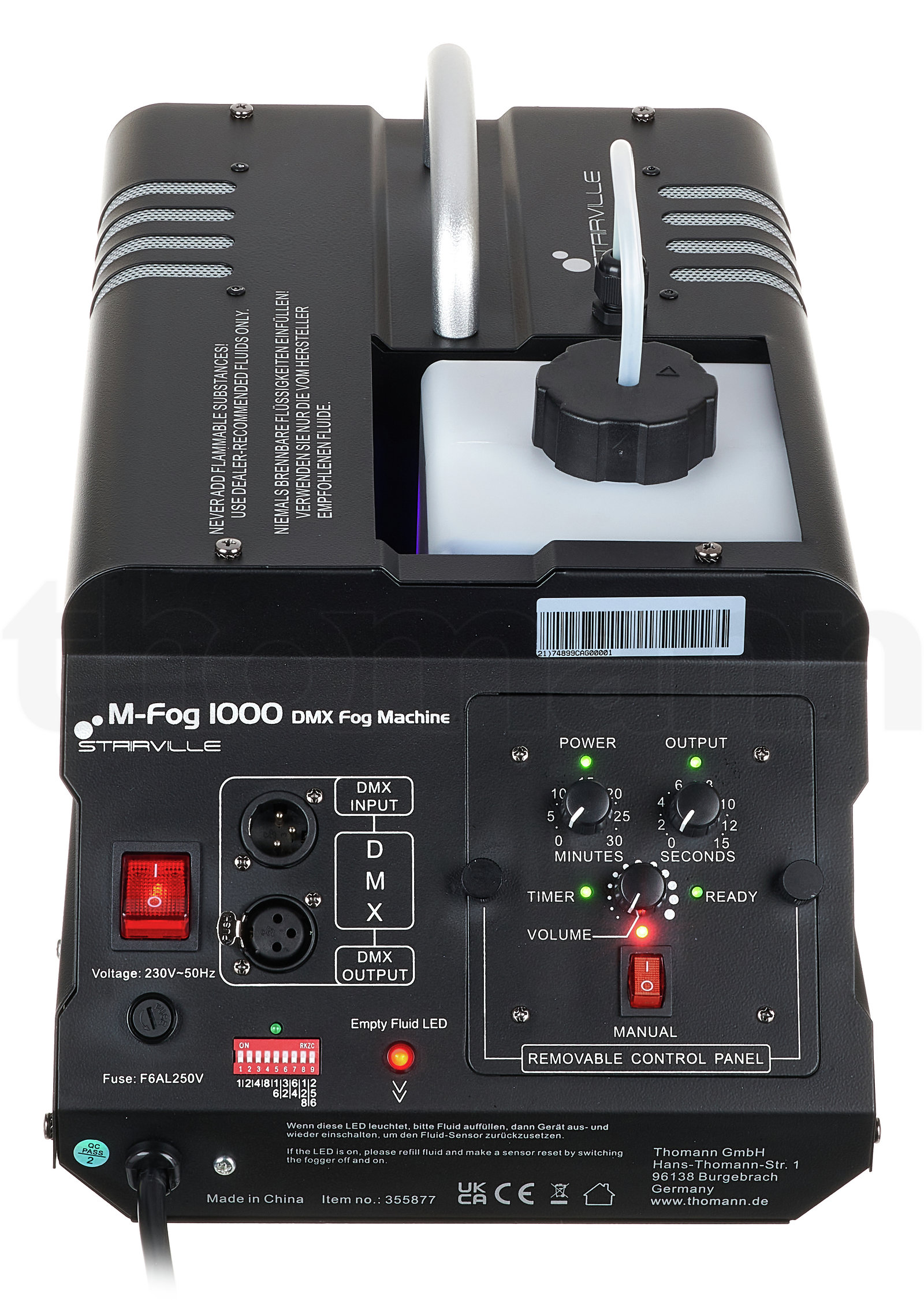 אפקט תאורה Stairville M-Fog 1000 DMX Fog Machine 6 אפקט תאורה Stairville M-Fog 1000 DMX Fog Machine — תמונה 6