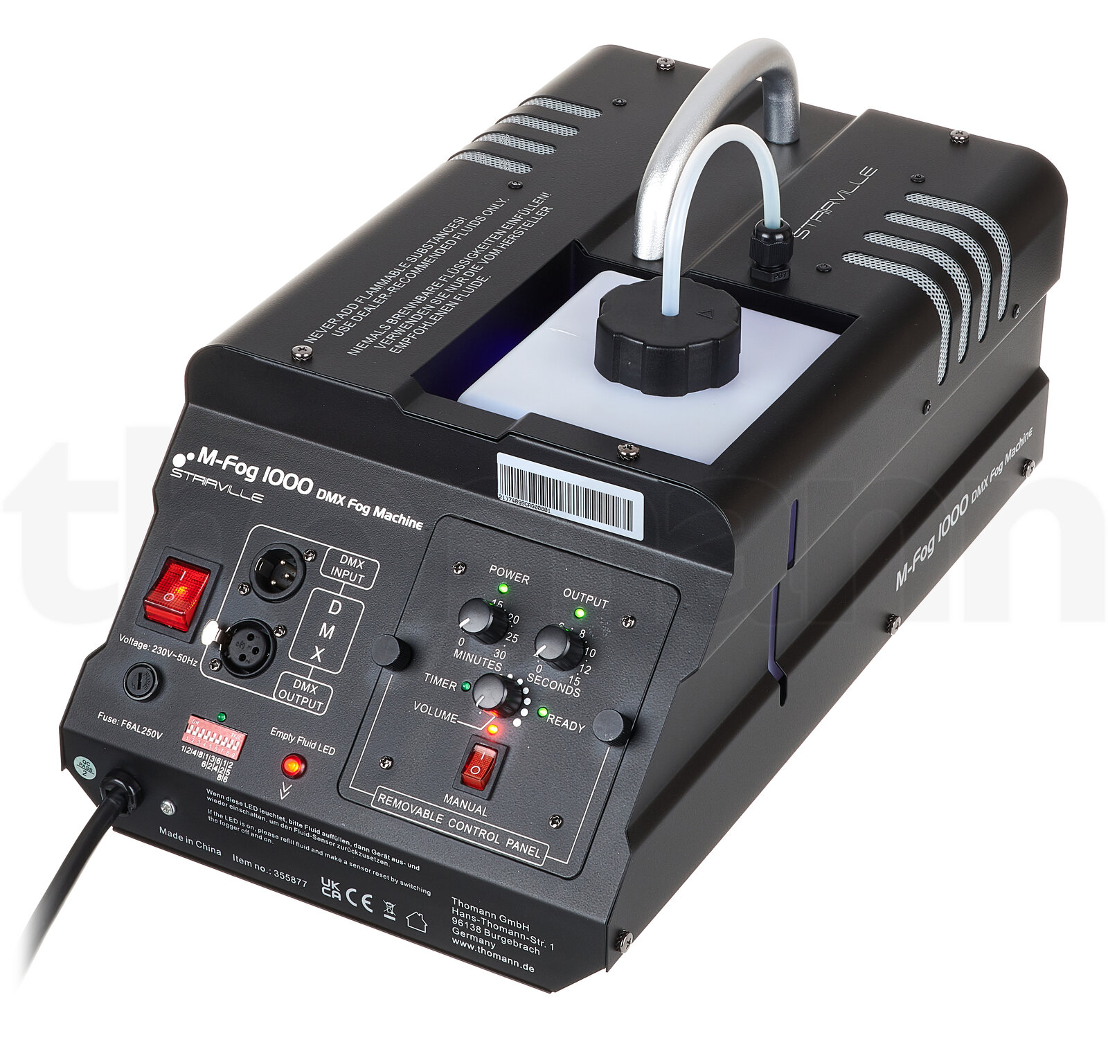 אפקט תאורה Stairville M-Fog 1000 DMX Fog Mach Bundle 2 אפקט תאורה Stairville M-Fog 1000 DMX Fog Mach Bundle — תמונה 2