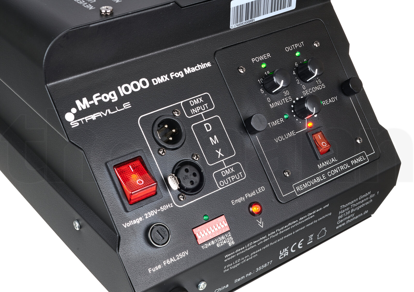 אפקט תאורה Stairville M-Fog 1000 DMX Fog Mach Bundle 6 אפקט תאורה Stairville M-Fog 1000 DMX Fog Mach Bundle — תמונה 6