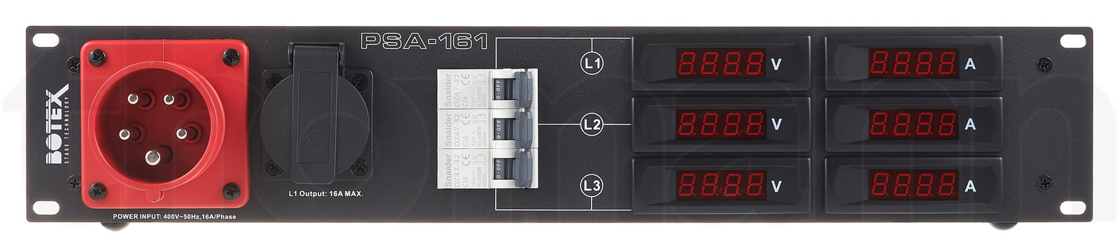 מפצל ומחלק זרם CEE Botex PSA 161 Power Distributor 16A 6 מפצל ומחלק זרם CEE Botex PSA 161 Power Distributor 16A — תמונה 6