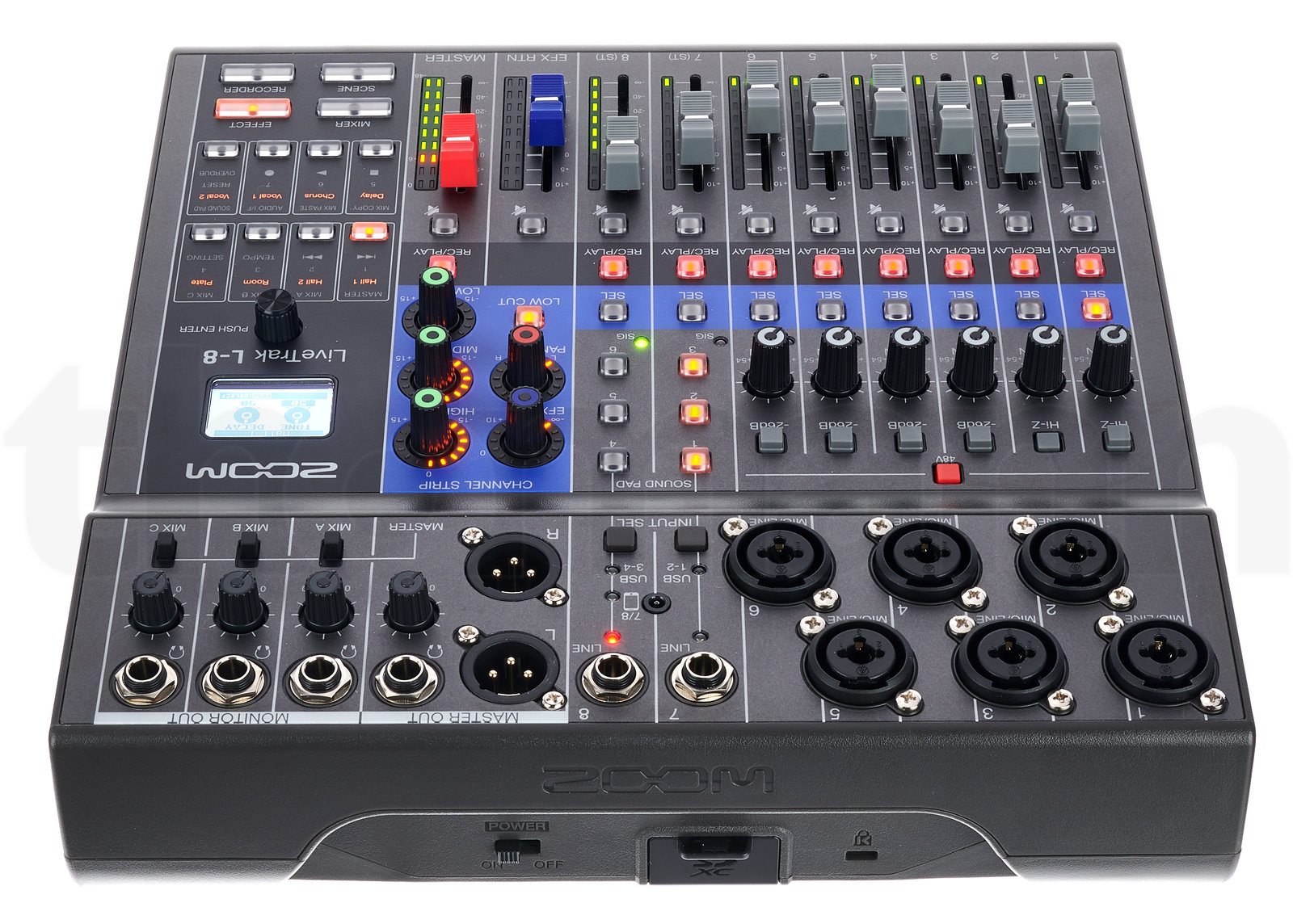 Mehrspur Kompaktstudios Zoom LiveTrak L-8 Bag Bundle 5 Mehrspur Kompaktstudios Zoom LiveTrak L-8 Bag Bundle — תמונה 5