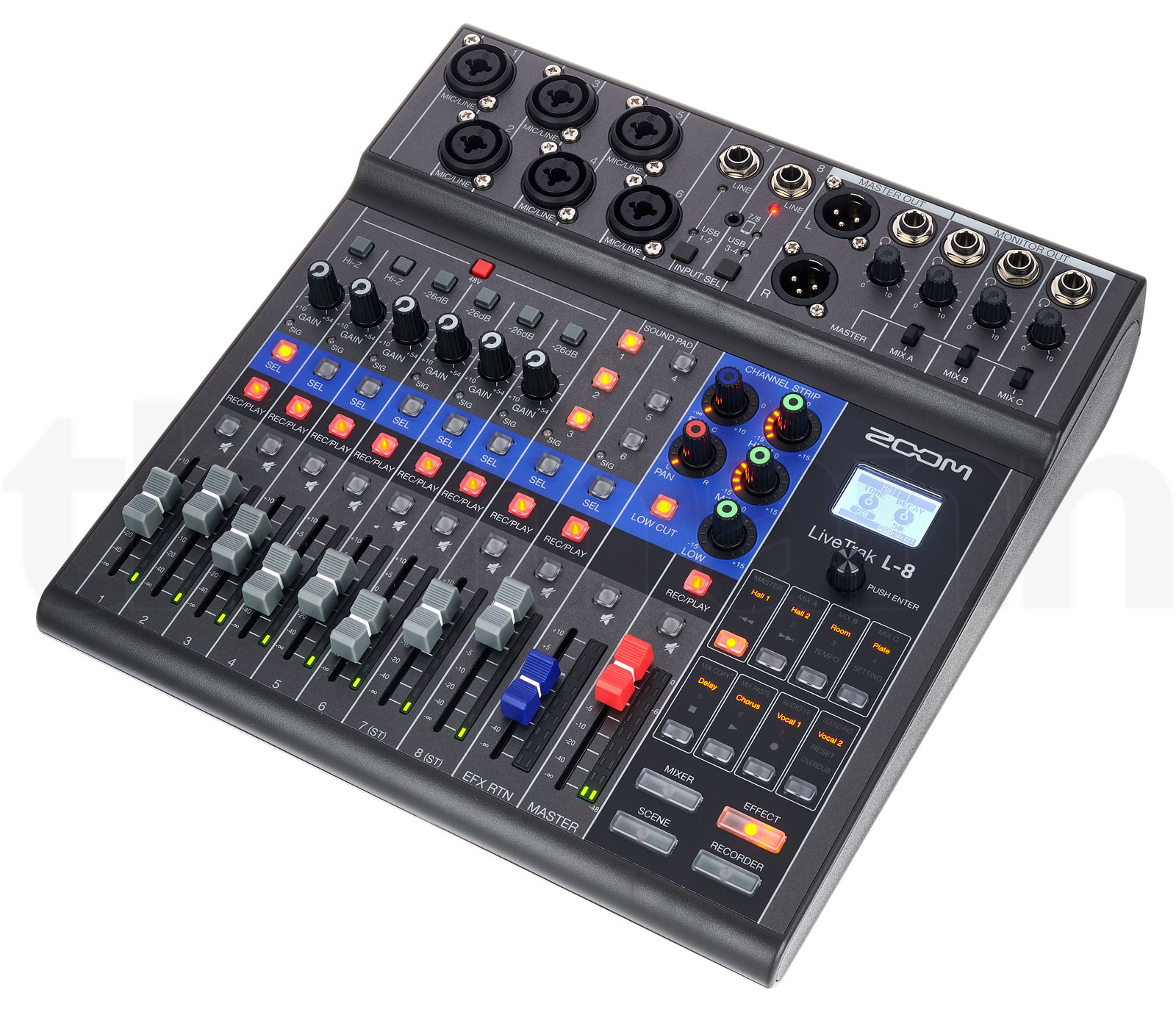 Mehrspur Kompaktstudios Zoom LiveTrak L-8 Bag Bundle 2 Mehrspur Kompaktstudios Zoom LiveTrak L-8 Bag Bundle — תמונה 2