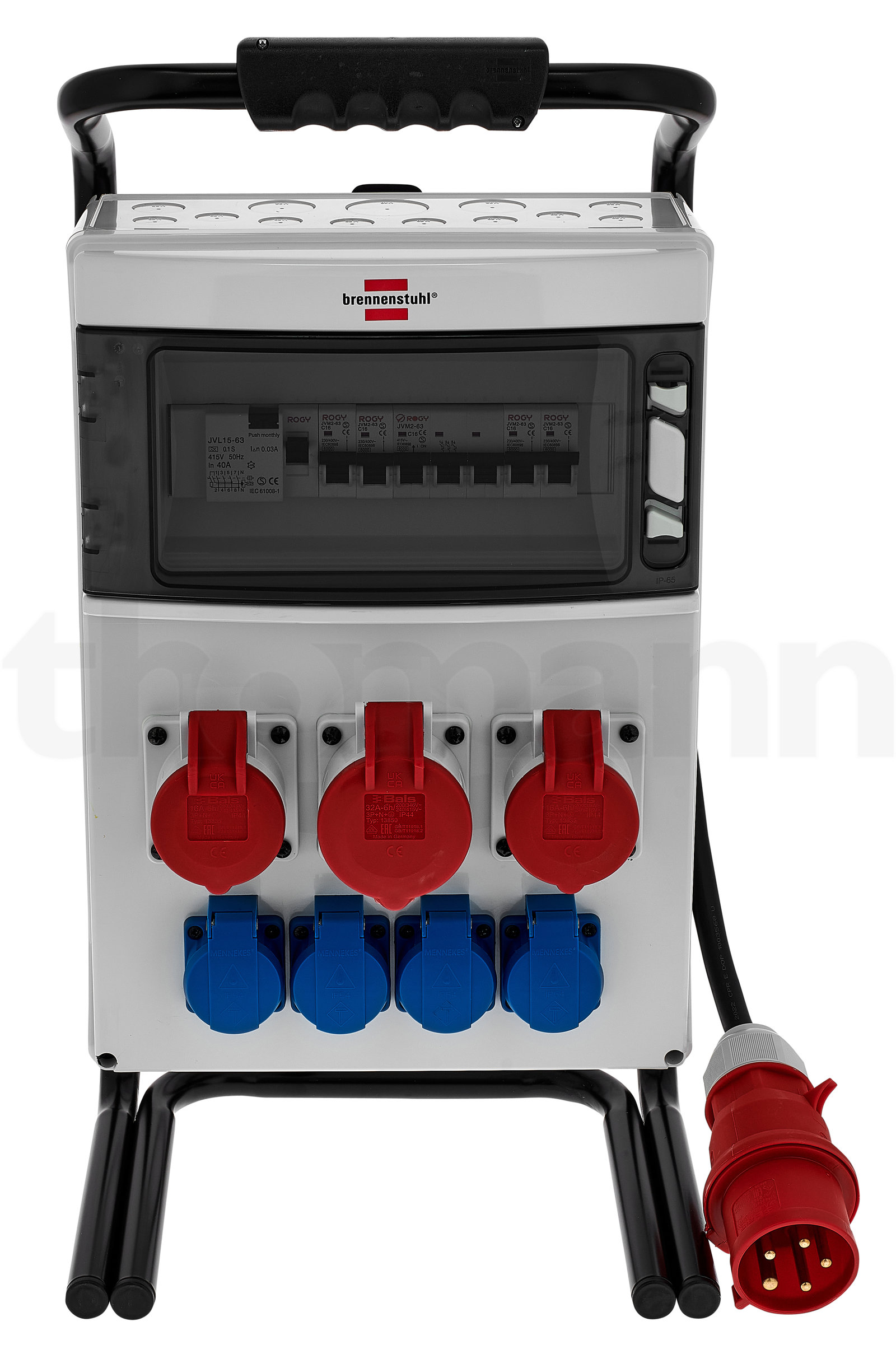 מפצל ומחלק זרם CEE Brennenstuhl PPD+Fi BSV4 32A 1x32A + 2x16A 3 מפצל ומחלק זרם CEE Brennenstuhl PPD+Fi BSV4 32A 1x32A + 2x16A — תמונה 3
