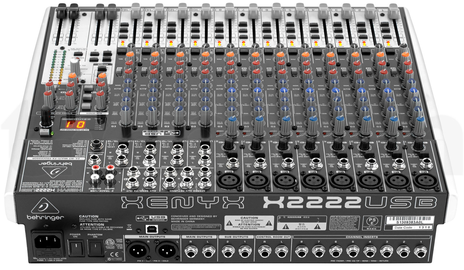 מיקסר Behringer Xenyx X2222USB HP Bundle 5 מיקסר Behringer Xenyx X2222USB HP Bundle — תמונה 5