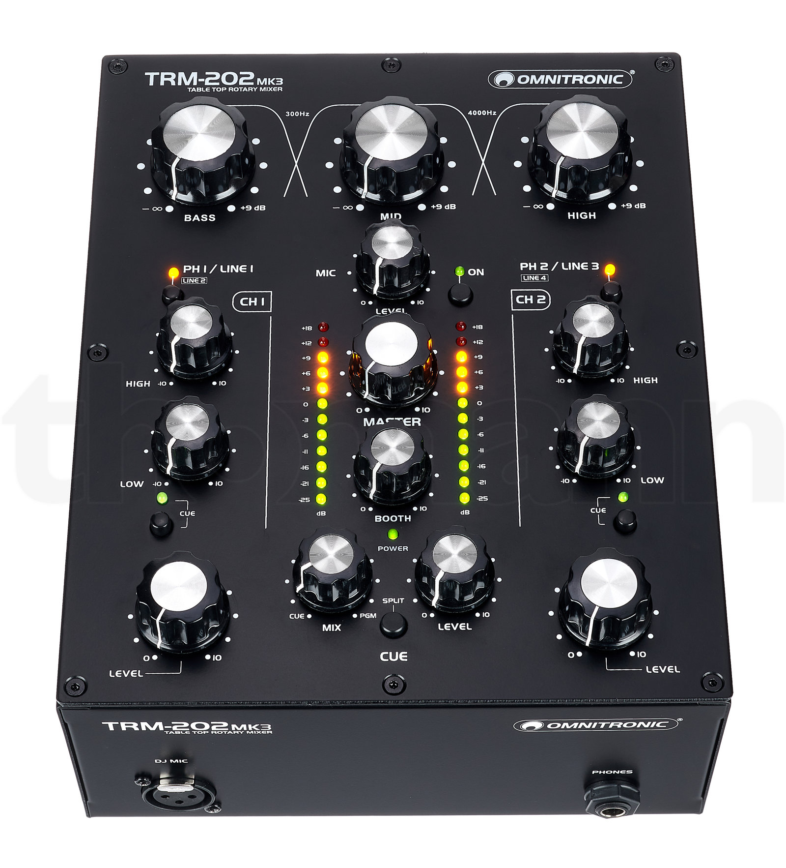 מיקסר DJ Omnitronic TRM-202 MK3 HP Bundle 3 מיקסר DJ Omnitronic TRM-202 MK3 HP Bundle — תמונה 3