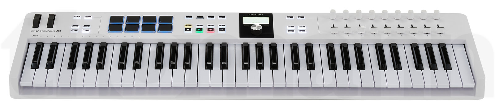 מקלדת שליטה MIDI Arturia KeyLab Essential 61 Mk3 White 3 מקלדת שליטה MIDI Arturia KeyLab Essential 61 Mk3 White — תמונה 3