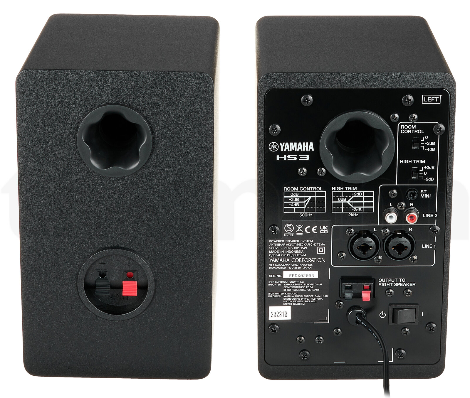 מוניטור אולפן Yamaha HS 3 5 מוניטור אולפן Yamaha HS 3 — תמונה 5