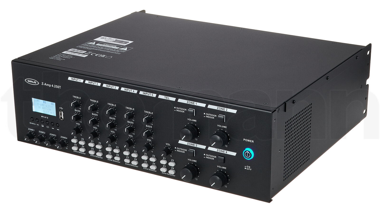 מגבר הספק Sirus Z-Amp 4.250T 2 מגבר הספק Sirus Z-Amp 4.250T — תמונה 2