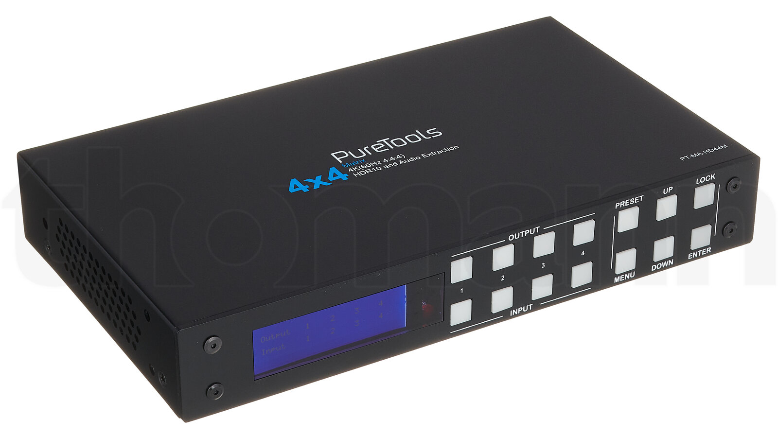 ציוד וידאו PureTools PT-MA-HD44M 4x4 4K HDMI Matrix 4 ציוד וידאו PureTools PT-MA-HD44M 4x4 4K HDMI Matrix — תמונה 4